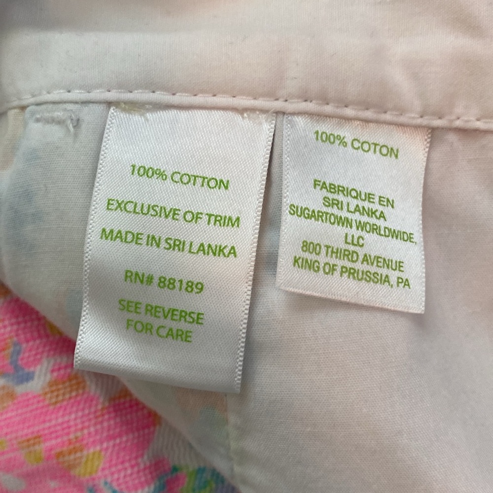 Lilly Pulitzer Buttercup Scalloped Shorts Size 0 Casa Marina White Resort - Picture 7 of 11